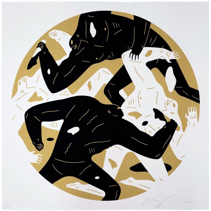 Litho.Online Cleon Peterson - Out of darkness II (White)