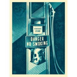 Shepard Fairey (Obey) Danger no smoking - Sérigraphie signée numérotée 450ex- 61x46cm- 2016
                            
