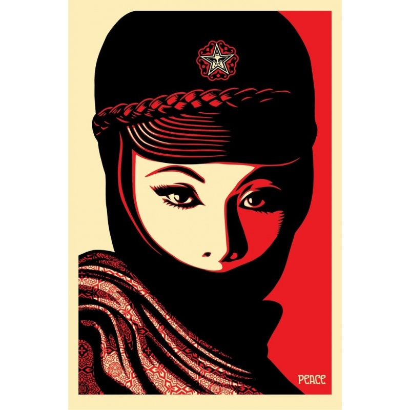 Obey (Shepard Fairey) - Mujer Fatal - Poster signé et daté - Format 91x61cm - 2017