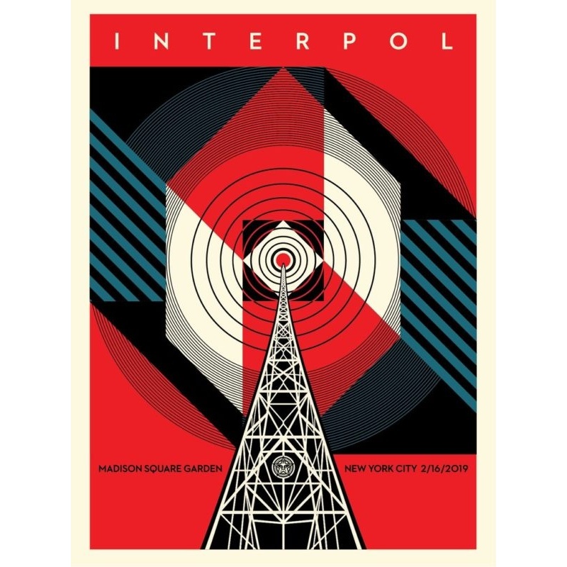 Litho.Online Shepard Fairey - Interpol NYC Calling