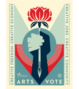Litho.Online Shepard Fairey - Arts Vote
                            