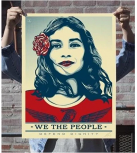 Litho.Online Shepard Fairey - We The People - Set de 3 prints signés et numérotés