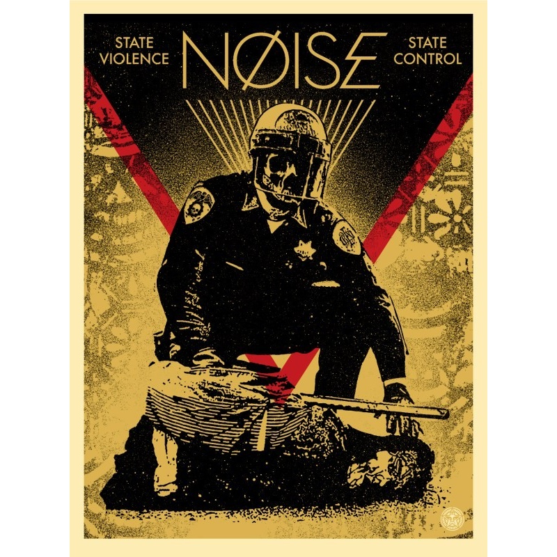Litho.Online Shepard Fairey - Noise state violence state control