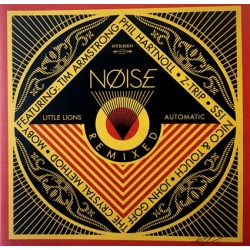 Shepard Fairey (Obey) - Noise Project - 2016 - Sérigraphie et vinyles - signée et numérotée sur 500 exemplaires - 31 x 31 cm