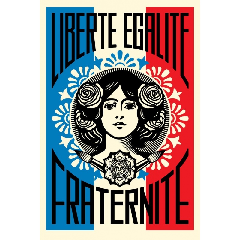 Litho.Online Shepard Fairey - Liberté - Égalité - Fraternité
